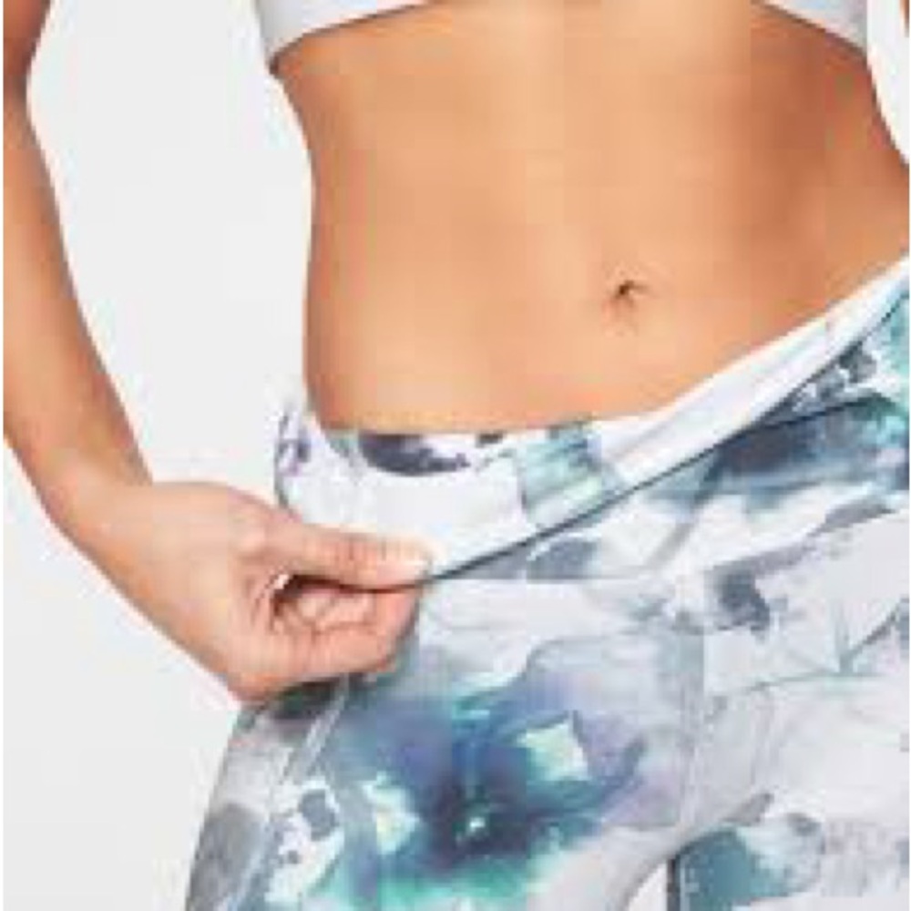 Athleta Floral Mudra 7/8 Leggings